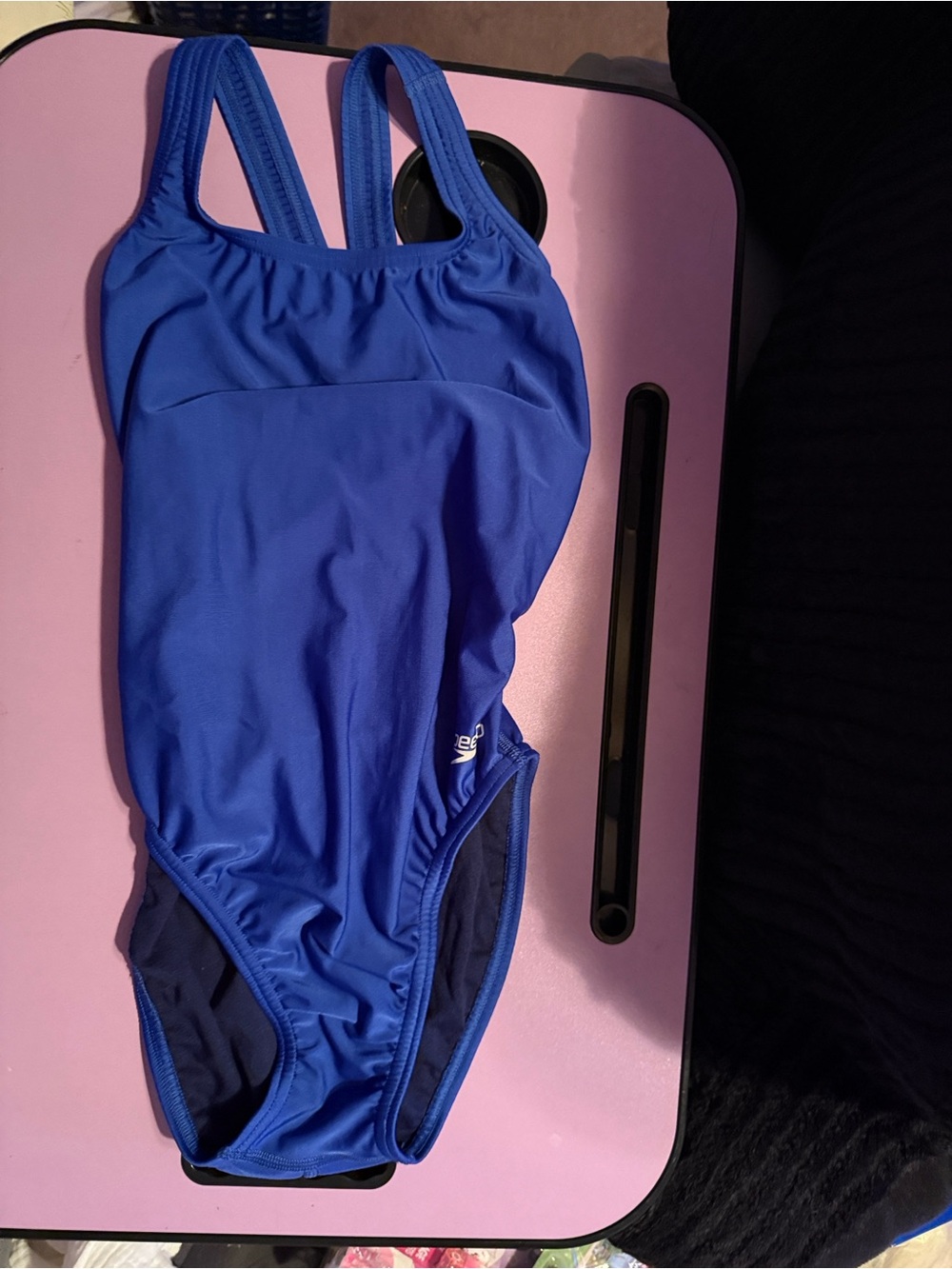 Speedo Blue One-Piece Swimsuit with Double Straps
